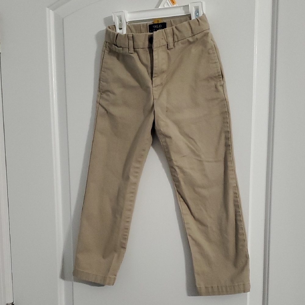 Tan Straight-Leg Pants